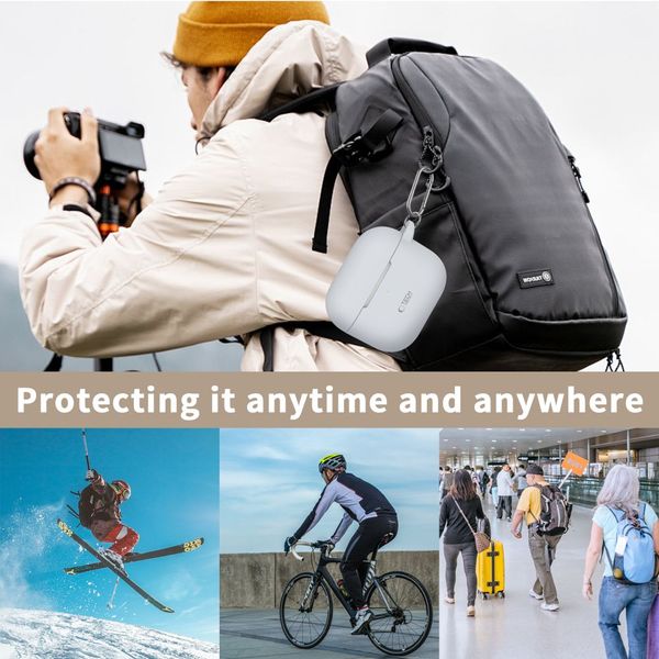 TECH-PROTECT SILICONE HOOK APPLE AIRPODS 3 LAVENDER zdjęcie 5