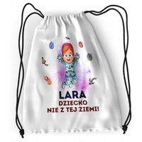 Plecak Sportowy Szkolny Dla Lary Córki Dziecka Z Nadrukiem Ze Zdjęciem