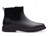 Botki Clarks Un Elda Lo czarne skórzane 37,5