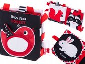 Książeczka sensoryczna kontrastowa metki Las