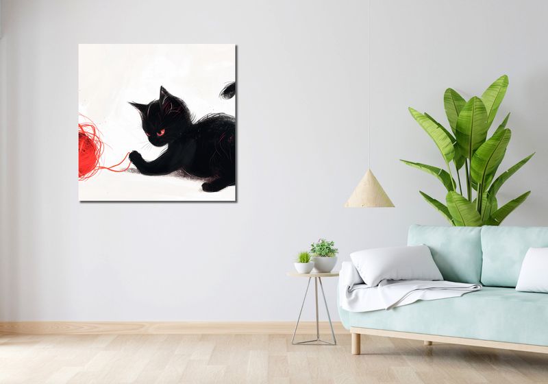 Obraz 90x90cm Niesforny Łobuz zdjęcie 2