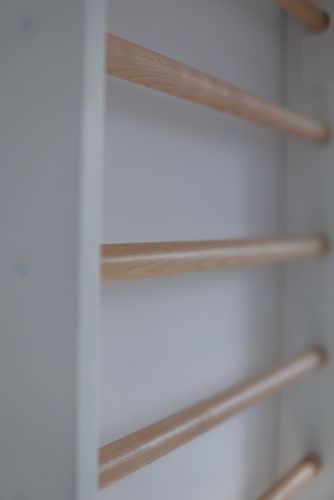 drabinka gimnastyczna klasyczna biała - drewno 250x70 cm na Arena.pl