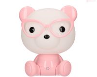 Lampka nocna LED Miś okulary różowy 2,5W 308245 Polux