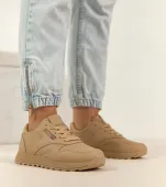 Beżowe sneakersy casualowe na platformie Élise 38