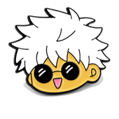 Satoru Gojo | 3 cm | Metal | Przypinka Anime | Jujutsu Kaisen