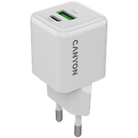 canyon ładowarka sieciowa cu20ac gan 20w 1xpd 1xqc eu biała