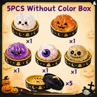 Mini Halloweenowe Pierożki Squishy, 5 szt. bez opakowania