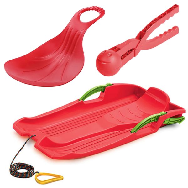 Sanki z hamulcami, Bobslej, + ślizg jabłuszko KID2 + kulkomat IKUL1 zdjęcie 1