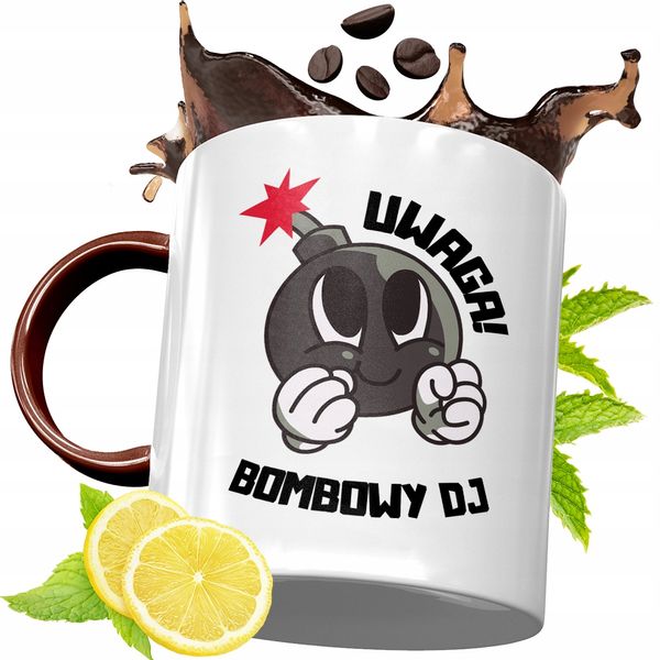 Kubek Bordowy Dla Dja Na Urodziny Prezent Z Nadrukiem Ze Zdjęciem zdjęcie 1