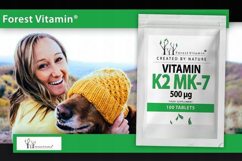 FOREST WITAMINA K2 MK-7 500mcg 100 tab NATURALNA na Arena.pl