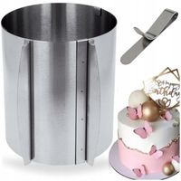 RANT DO TORTU 20cm WYSOKI REGULOWANY 16-30cm OBRĘCZ DO CIAST+ SPINKA