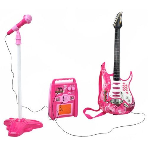 Gitara + Mikrofon + Wzmacniacz Róż 22407 zdjęcie 3