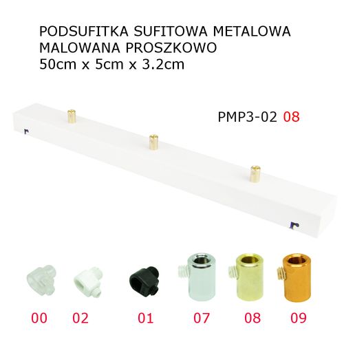 LAMPA WISZĄCA LINEA 3 x 12cm BIAŁA + CHROM lub inny na Arena.pl