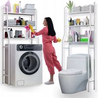 Półka nad toaletę pralkę wc stojak do łazienki szafka łazienkowa metalowa