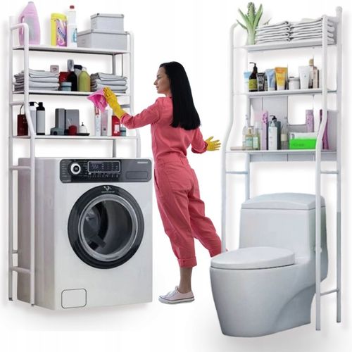 Półka nad toaletę pralkę wc stojak do łazienki szafka łazienkowa na Arena.pl