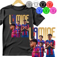 KOSZULKA DZIECIĘCA T-SHIRT - LAMINE BARCELONA PIŁKA NOŻNA - M 134-140