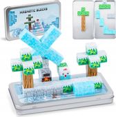 Klocki magnetyczne 3D świąteczne zabawka edukacyjna 45 elementów magnesy 3+