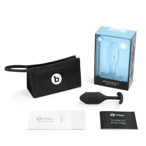b-vibe snug plug 2 black - anatomiczny model silikonowy, 111g na Arena.pl