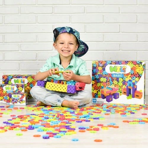 Klocki Konstrukcyjne Wafle Basic 600 El NA PREZENT dla chłopca 3+ Meli na Arena.pl