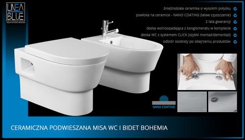Ceramiczna misa wc i bidet BOHEMIA na Arena.pl