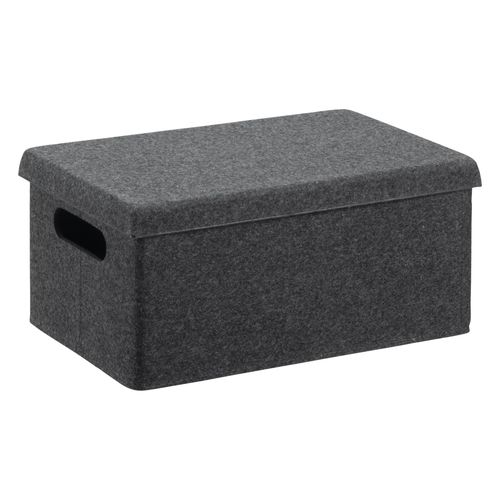 Organizer pojemnik pudełko do przechowywania vega z pokrywką ciemny szary na Arena.pl