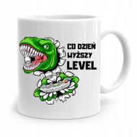 Kubek Śmieszny Zabawny Co Dzień Wyższy Level Z Nadrukiem Ze Zdjęciem