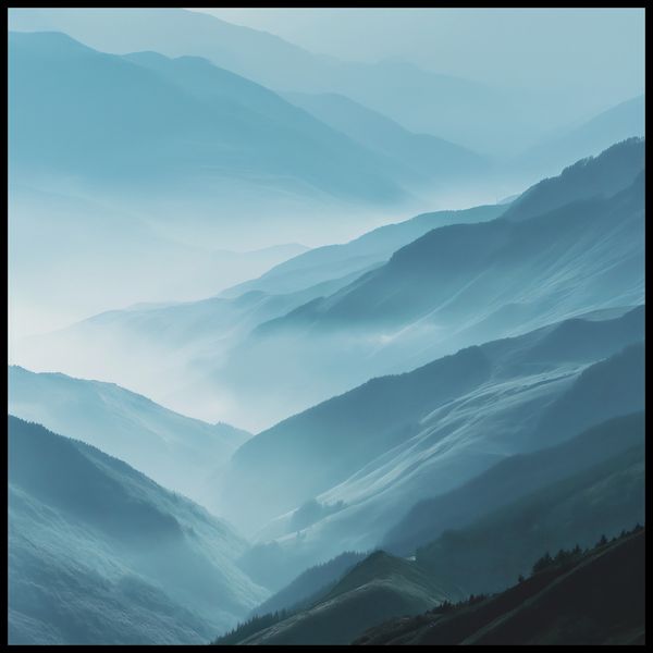 Plakat 80x80cm Między Chmurami zdjęcie 2