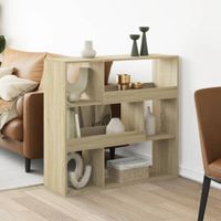 Regał/przegroda, dąb sonoma, 100x33x94,5 cm