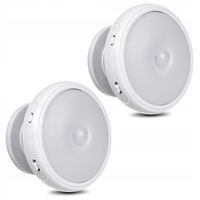 2x lampka LED Lampa z czujnikiem ruchu na baterie bezprzewodowa