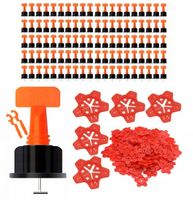 SYSTEM DO POZIOMOWANIA PŁYTEK ZESTAW 150szt KLIPSY 100szt + GWIAZDKI 50szt