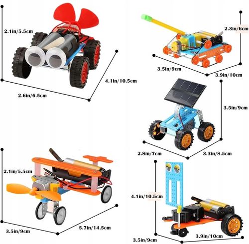 ZESTAW MAŁY ELEKTRONIK EKSPERYMENTY ZABAWKA ROBOT SAMOCHÓD ELEKTRYK NAUKA na Arena.pl
