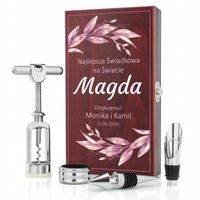 Zestaw do WINA PREZENT PODZIĘKOWANIE dla świadkowej ŚLUB wesele