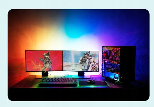 Taśma LED RGBIC PC Ambilight Synchronizacja ekranu na Arena.pl