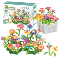 Klocki Kwiatki Konstrukcyjne Edukacyjne Kwiaty Płytka Zestaw Ogród Duże 141