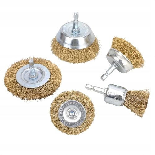 SZCZOTKI DRUCIANE NA WKRĘTARKĘ WIERTARKĘ ZESTAW SZCZOTEK DRUCIANYCH 5SZT na Arena.pl