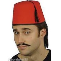 czapka turecka turek filcowa czerwona fez bal
