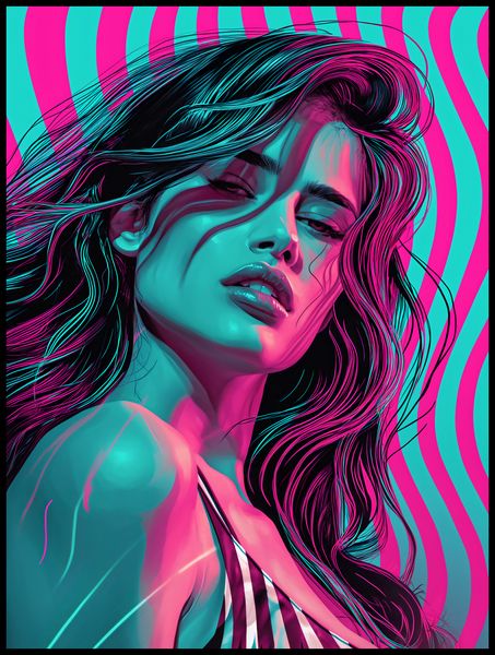 Plakat 75x100cm Neonowy Wzrok zdjęcie 2