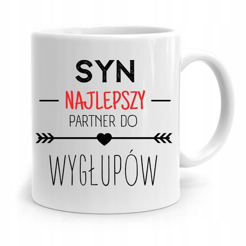 Kubek Prezent Dla Syna Najlepszy Do Wygłupów Z Nadrukiem Ze Zdjęciem na Arena.pl