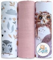 Pieluszki 60/80 Muślin Kolorowe Lux 3 Sztuki