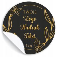 Naklejki ETYKIETY REKLAMOWE twój własny dowolny nadruk LOGO 200 szt 5 cm
