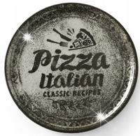 TALERZ do PIZZY UNIWERSALNY Recipe Collection Brick Black śr. 33cm + EBOOK!