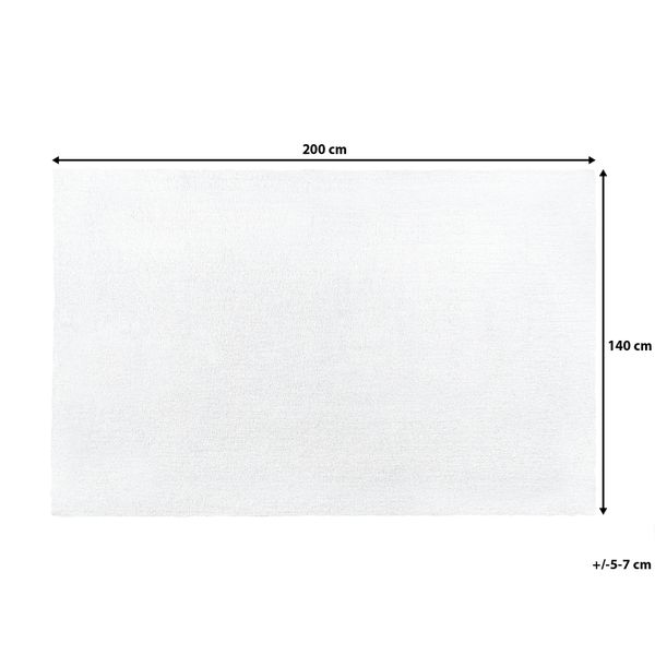 Dywan 140 x 200 cm biały DEMRE zdjęcie 7