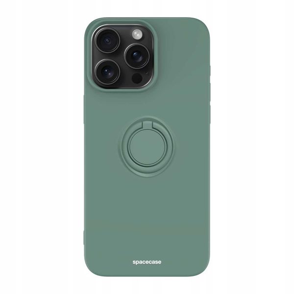 Spacecase Silicone Ring Iphone 15 Pro Max Dark Green zdjęcie 7