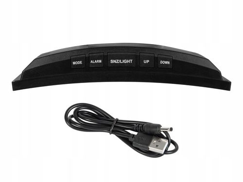 ZEGAR CYFROWY ZEGAREK ELEKTRONICZNY STOJĄCY TERMOMETR GODZINA BUDZIK LCD na Arena.pl