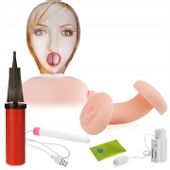 DMUCHANA POMPOWANA SEX LALKA Z CIPKĄ NA KAWALERSKI