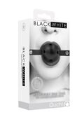 breathable ball gag - with bonded leather straps