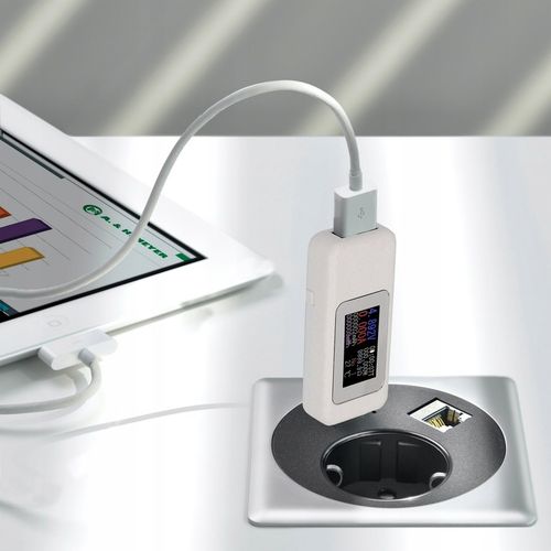 WOLTOMIERZ CYFROWY USB MIERNIK TESTER NAPIĘCIA AMPEROMIERZ WATOMIERZ LCD na Arena.pl