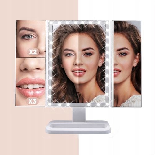 Podswietlane Lusterko do Makijazu LED Kosmetyczne na Arena.pl