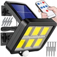 LAMPA SOLARNA LED CZUJNIK RUCHU ZMIERZCHU ZEWNĘTRZNA DO OGRODU COB +