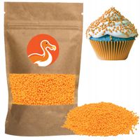 POSYPKA MACZKI CUKROWE POMARAŃCZOWE DEKORACJA NA TORT URODZINOWY 50G